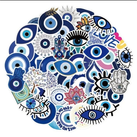 Evil eye protection stickers decals decorative stick ons - Picture 6 of 8